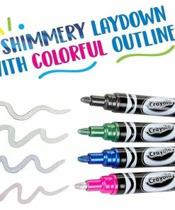 CRAYOLA PROJECT METALLIC OUTLINE MARKERS 4 PACK -CRAYOLA Shop Image2 38cy5z