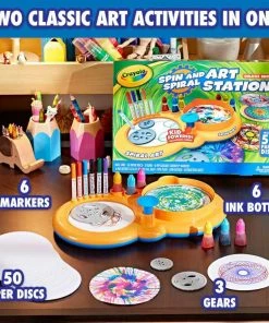 CRAYOLA SPIN & SPIRAL ART STATION DELUXE EDITION -CRAYOLA Shop Image2 vr7y84 ae7b6722 1486 426b 8df4 deecf4e13a5a
