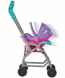 BARBIE SKIPPER BABYSITTERS INC. DOLL & ACCESSORY BABYSITTER WITH PURPLE/BURNETTE HAIR & STROLLER -CRAYOLA Shop Image4 t391ig