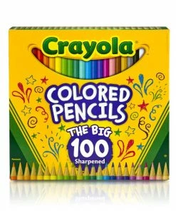 CRAYOLA FULL SIZE COLORED PENCILS 100 PACK