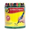 CRAYOLA 24 PACK JUMBO CRAYON IN CONTAINER
