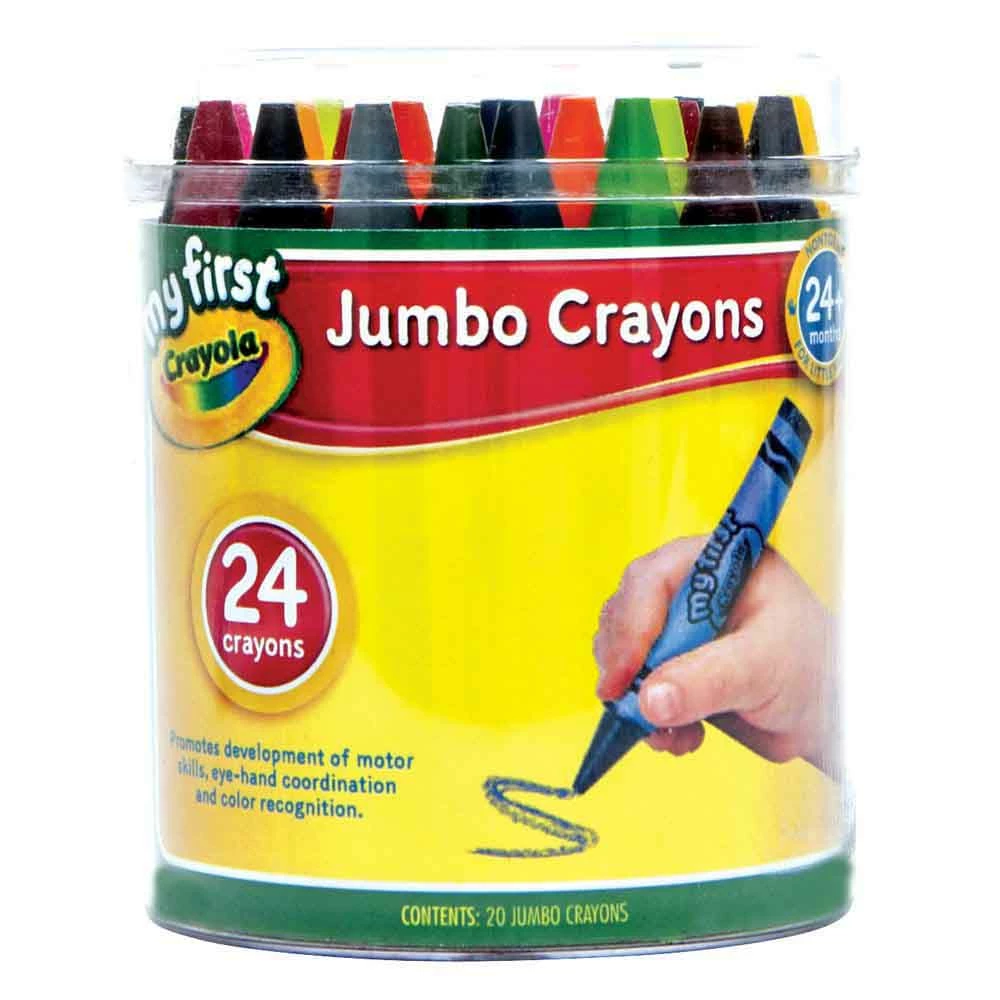 CRAYOLA 24 PACK JUMBO CRAYON IN CONTAINER 1 CRAYOLA 24 PACK JUMBO CRAYON IN CONTAINER