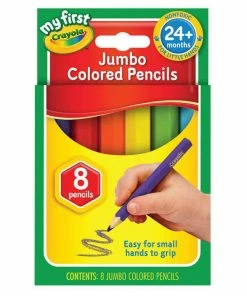 CRAYOLA MY FIRST JUMBO PENCILS HALF SIZE