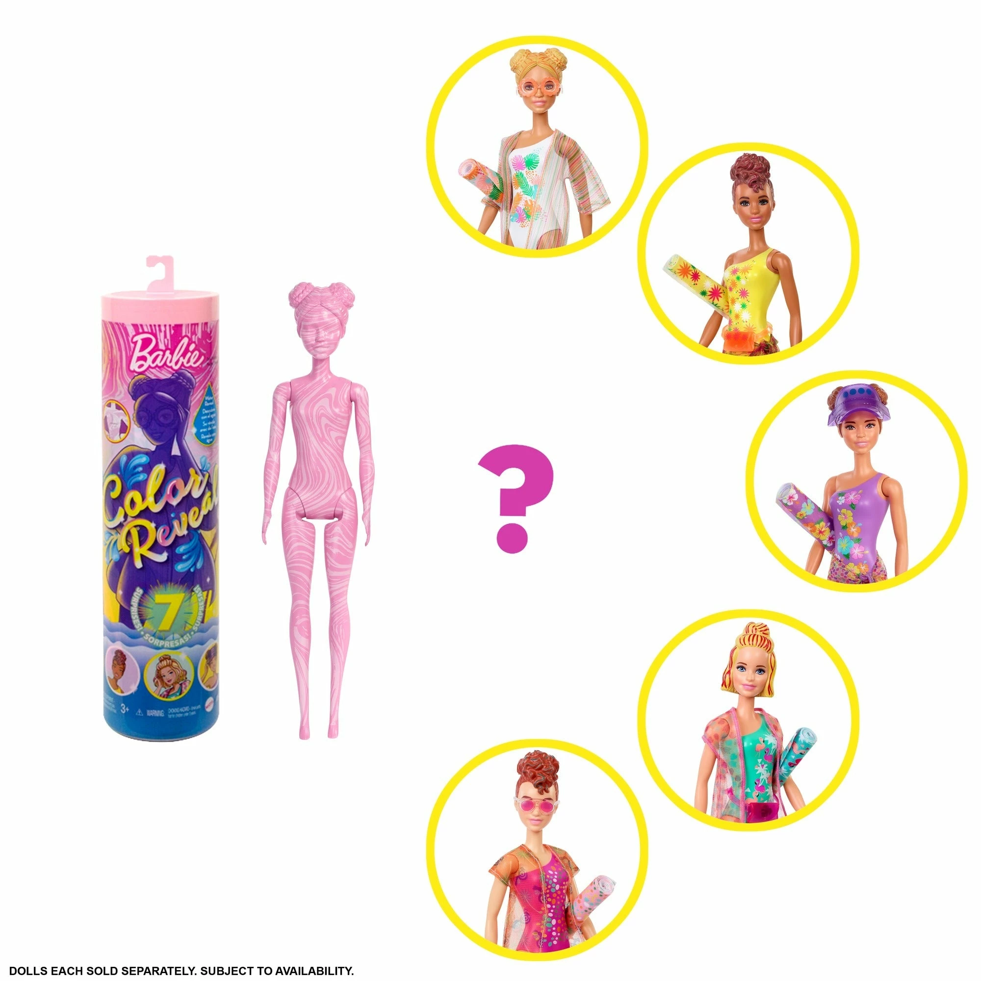 BARBIE COLOUR REVEAL DOLL 3 BARBIE COLOUR REVEAL DOLL - Image 3
