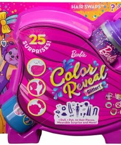 BARBIE COLOUR REVEAL HAIR FEATURE PLAYSET PURPLE