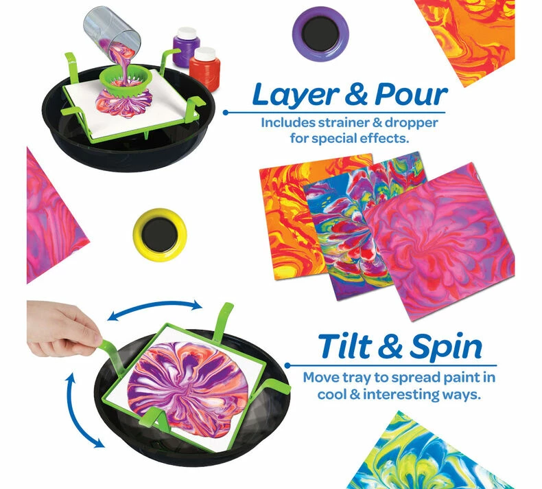 CRAYOLA WASHABLE PAINT POUR ART SET 2 CRAYOLA WASHABLE PAINT POUR ART SET - Image 2