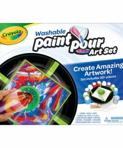 CRAYOLA WASHABLE PAINT POUR ART SET