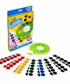 CRAYOLA WASHABLE POP & PAINT WATERCOLOR PALETTE