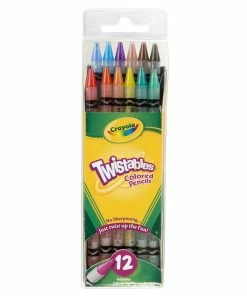 CRAYOLA TWISTABLES COLOURED PENCILS 12 PACK