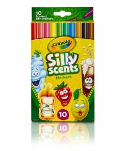CRAYOLA SILLY SCENTS SLIM MARKERS 10 PACK